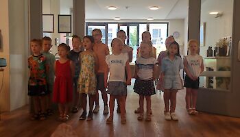 Optreden van Benjamins en Aspiranten in de Friese Vlaak