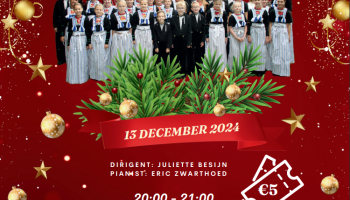 Kerstconcert door De Zangertjes van Volendam in De Swaen op 13 december